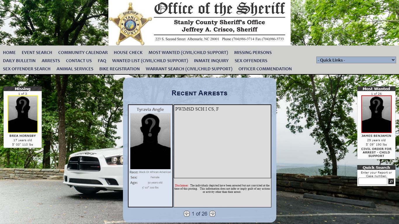 Stanly County Sheriff's Office P2C